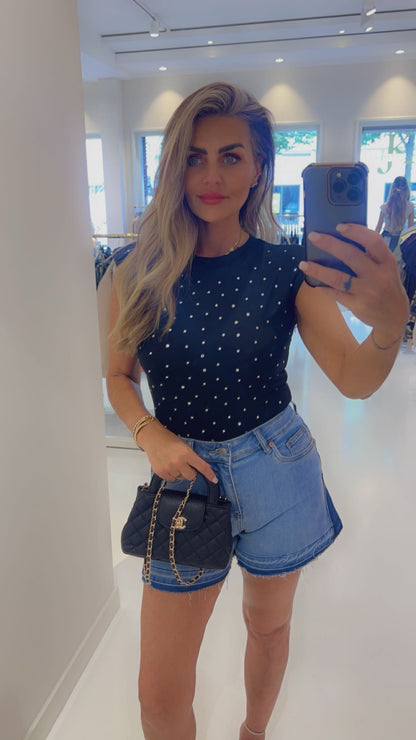 body nina strass zwart