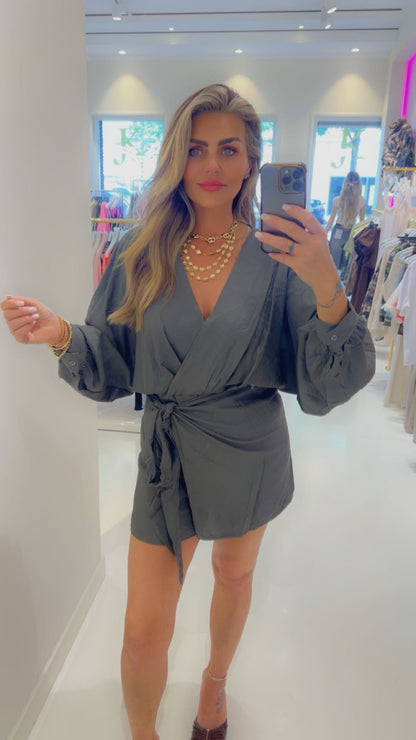 playsuit kate army green