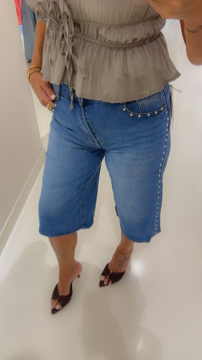 Bermuda jeans curvy 38-48