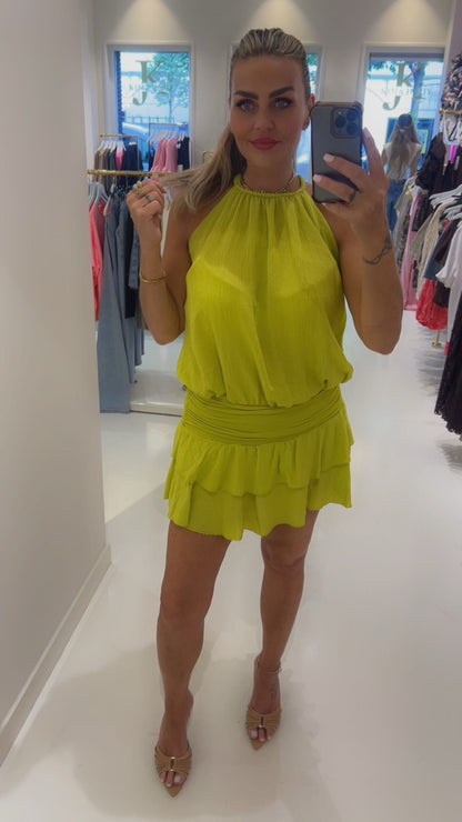 Lilly dress lime green