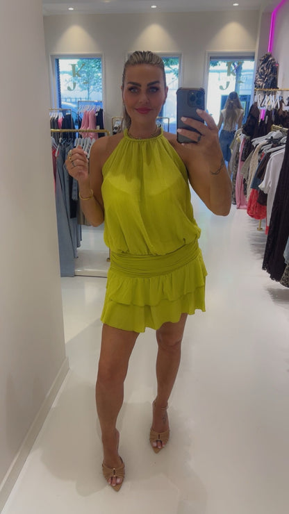 Lilly dress lime green