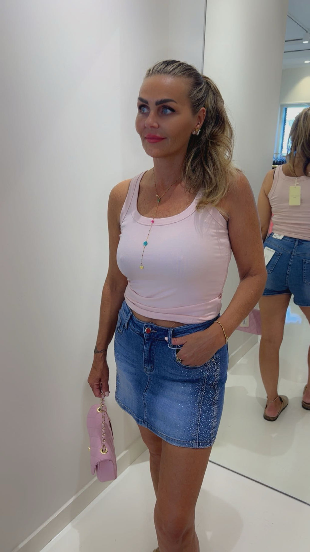 Basic top baby pink