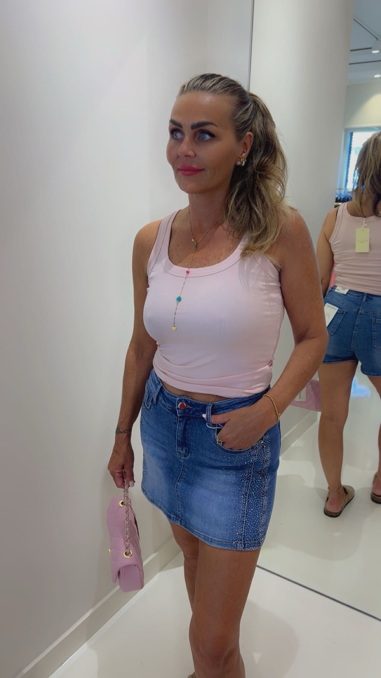 Basic top baby pink