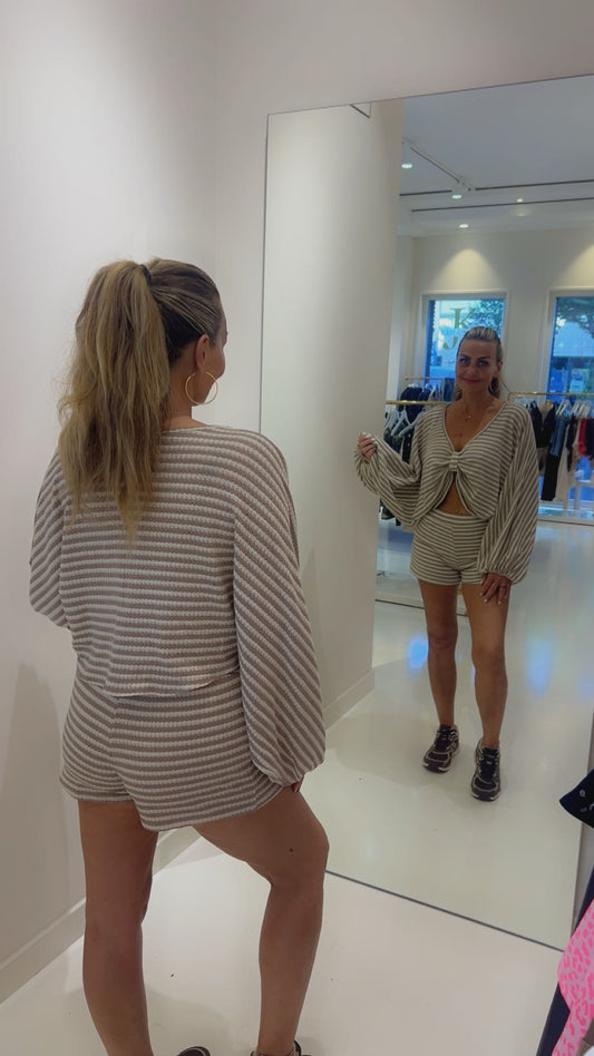 Ellie 2-delige set taupe