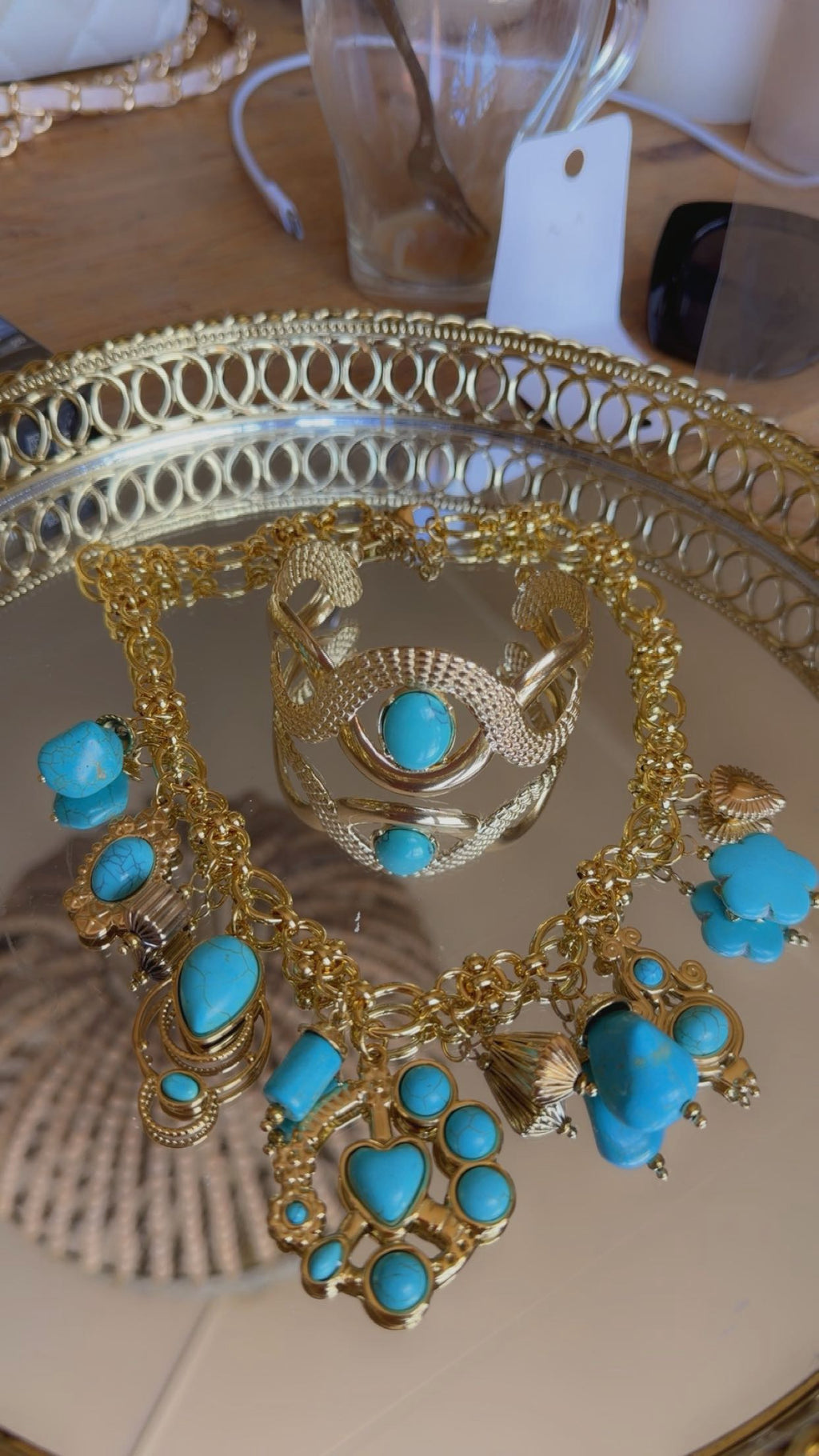 Jasmin bracelet blauw