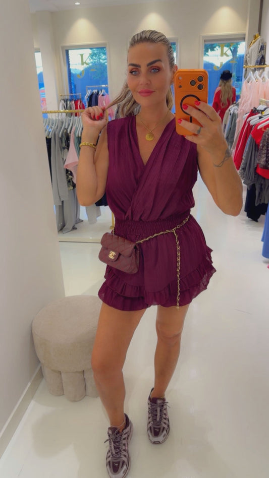 Stacy playsuit Bordeaux
