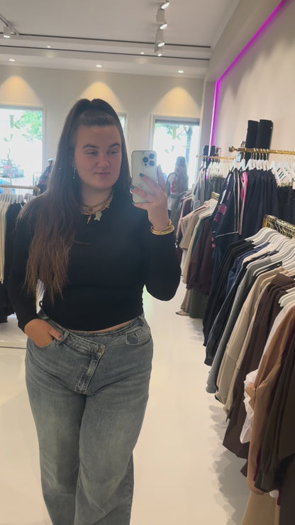 Gina top black